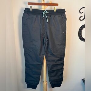 Staple Navy Jogger Sweatpants with Mint Drawstring